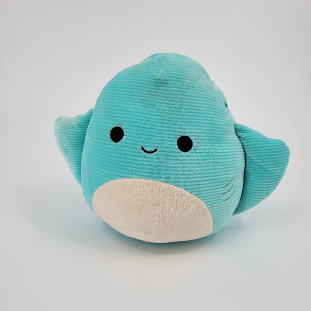 Squishmallows Maggie Stingray Kids 12" Teal Corduroy Ribbed Texture Plush